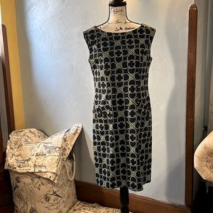 Talbots  blue/green chain print, sleeveless dress size 8